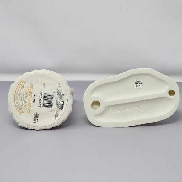 Angel &‎ Child Figurine Jade Angel Candle Holder Dept 56 Child With Wheelbarrow - Picture 6 of 13